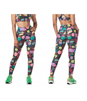 Zumba Fresh Vibes High Waisted Ankle Leggings