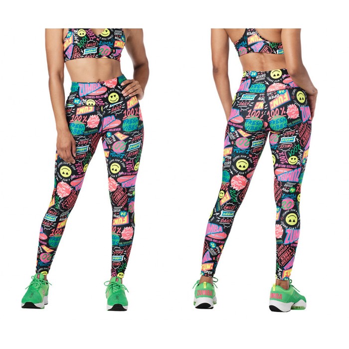 Zumba Fresh Vibes High Waisted Ankle Leggings