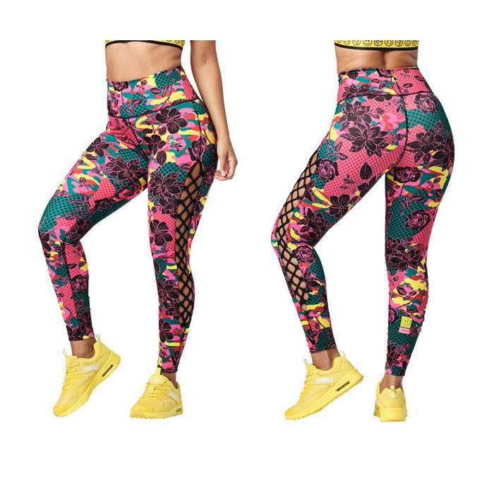 Spread Z Love High Waisted Laced Up Leggings  Ruby