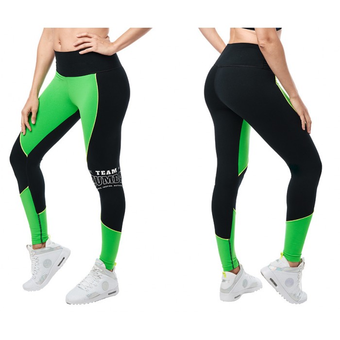 Team Zumba High Waisted Ankle Leggings