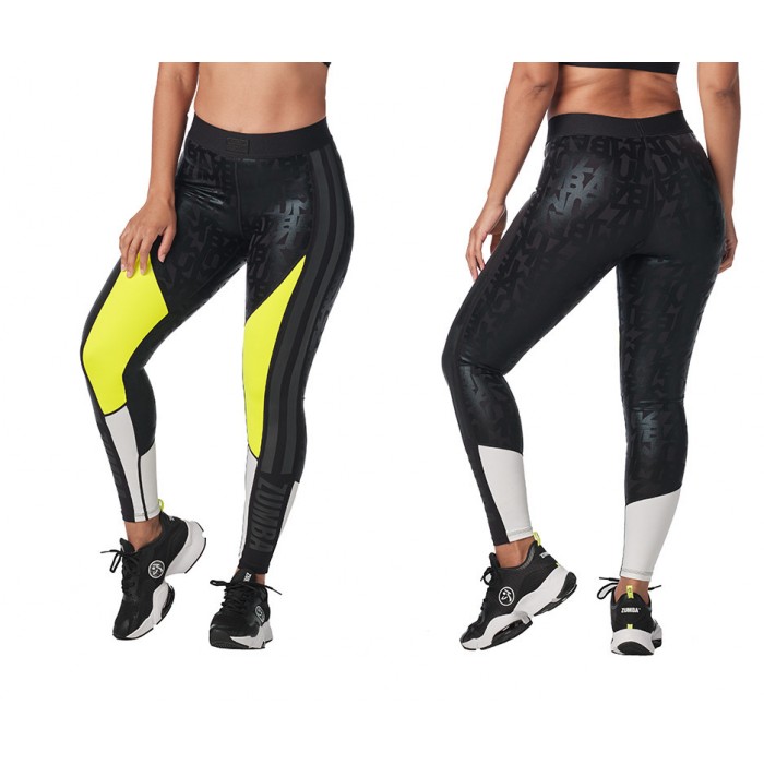 Zumba Color Blocked Ankle Leggings