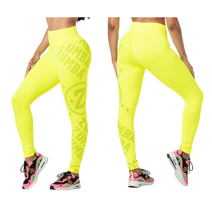 Zumba Smiles High Waisted Ankle Leggings