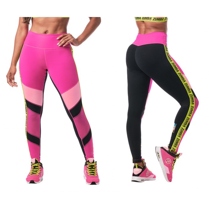 Zumba Dance In Color High Waisted Ankle Leggings