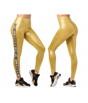 Z Metallic High Waisted Ankle Leggings