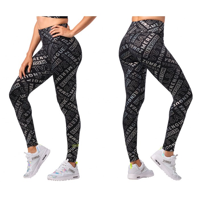 Zumba Happy High Waisted Ankle Leggings