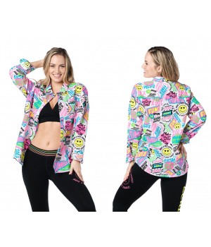 Zumba Pop Button Up