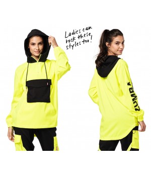 Bright Bold Zumba Half Zip Hoodie