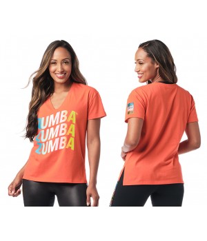 Zumba Color V-Neck Top