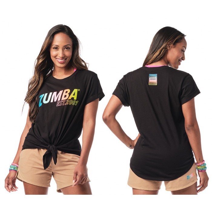 Zumba EST. 2001 Tie Front Top