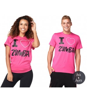 ФутболкаI Love Zumba Tee