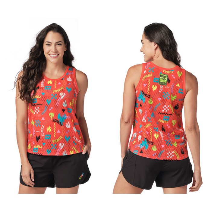 Zumba Printed Mesh Tank