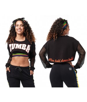 Zumba Long Sleeve Crop Top