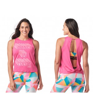 Dance In Color Twisted Back Tank