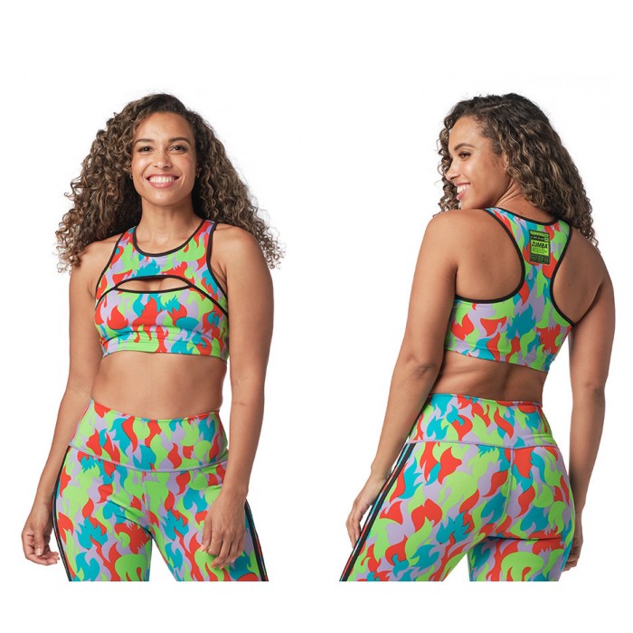 Zumba Fuego Keyhole Bra