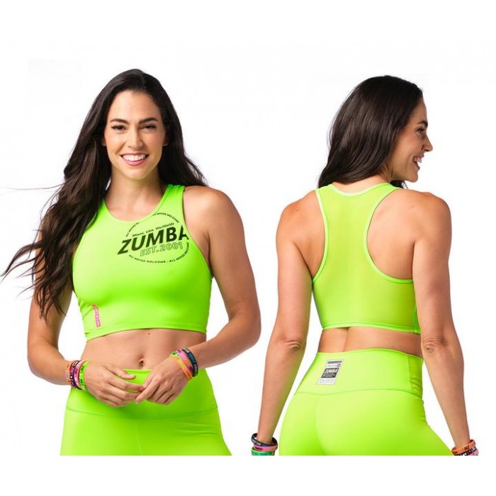 Zumba All Moves Welcome Crop Tank Top 